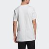 Adidas Футболка с логотипом Originals Trefoil Sport Print, мужские топы, белые FK9974
