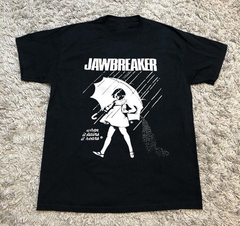1993 Jawbreaker Когда болит, он ревет Классическая черная футболка всех размеров OM620 Унисекс футболка