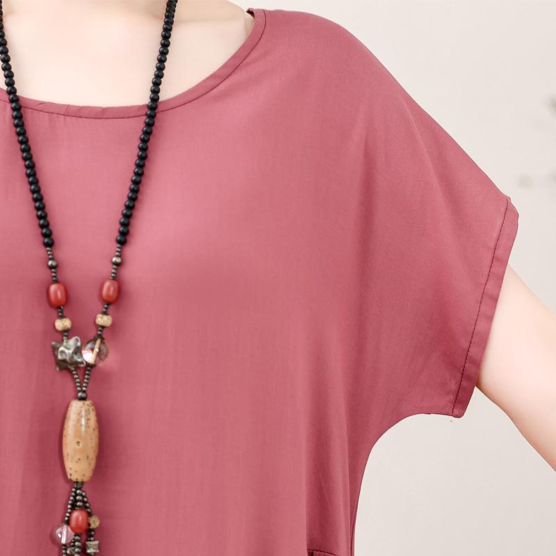 Элегантное женское летнее платье больших размеров, винтажная одежда, однотонные, с коротким рукавом, свободные длинные платья