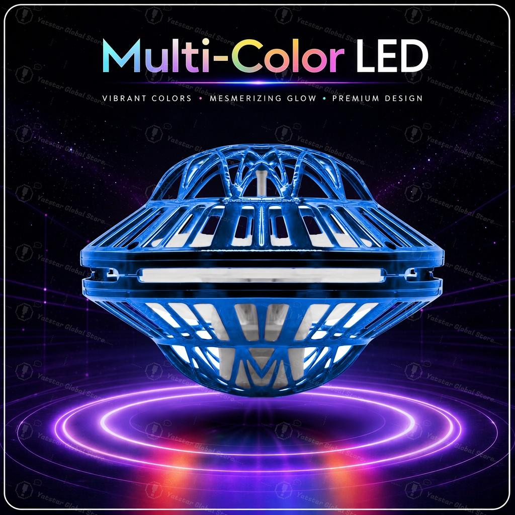 Hand Control Flying Ball Boomerang with LED Lights 360° Rotating Mini UFO Hover Toy Outdoor Indoor Fun Gift for Teens Adults 6