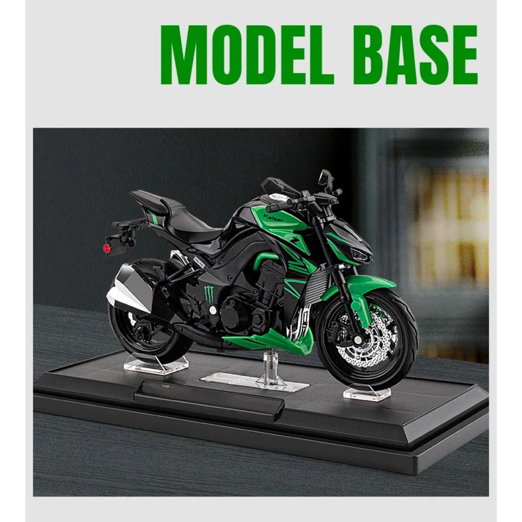 Мотоцикл Kawasaki Z1000 в масштабе 1/12, литая модель автомобиля из сплава металла, с подставкой для демонстрации, коллекции, хобби, украшение для дома, для мальчика