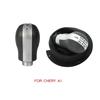 For Chery A1 Car Styling Gear Shift Knob Lever Pen Head Handball Leather Dustproof Shifter Gaiter Boot Cover Case 5 Speed