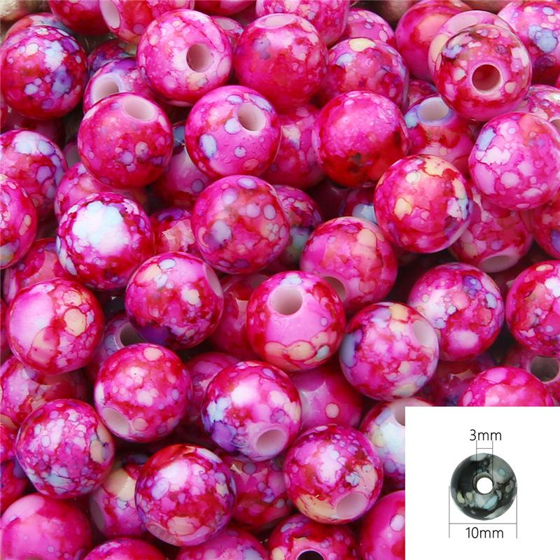 Креативные серьги, браслет, материал ABS 12 мм/10 мм/8 мм, 30/50/100 шт., искусственный жемчуг, ручная работа, аксессуары для украшений своими руками, акриловые цветочные круглые бусины