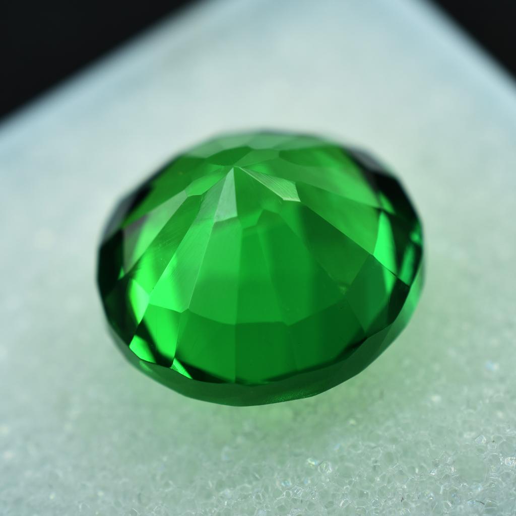 19.50 Ct Natural Garnet ROUND Shape Green Pair Gemstone Making Jewelry