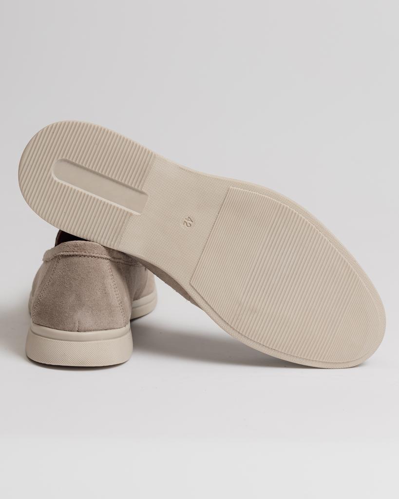 Лоферы мужские Krula 8221 40 светло-бежевый замша