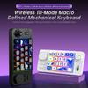 Игровая механическая клавиатура с возможностью горячей замены Bluetooth/2.4G/проводная, с джойстиком-роликом для Win/Mac, программируемая, с подсветкой