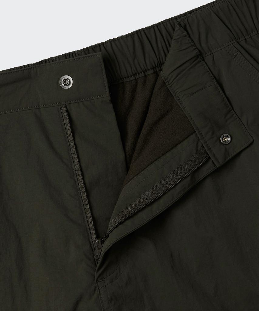 MUSINSA STANDARD [City Leisure] Fleece-Lined Wide Belted Parachute Pants [Olive Green]