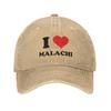 Washed Baseball Cap I Love Malachi Barton Summer Trucker Hat For Couple Women  y2k Retro Outdoor Sport Sun Snapback Cap