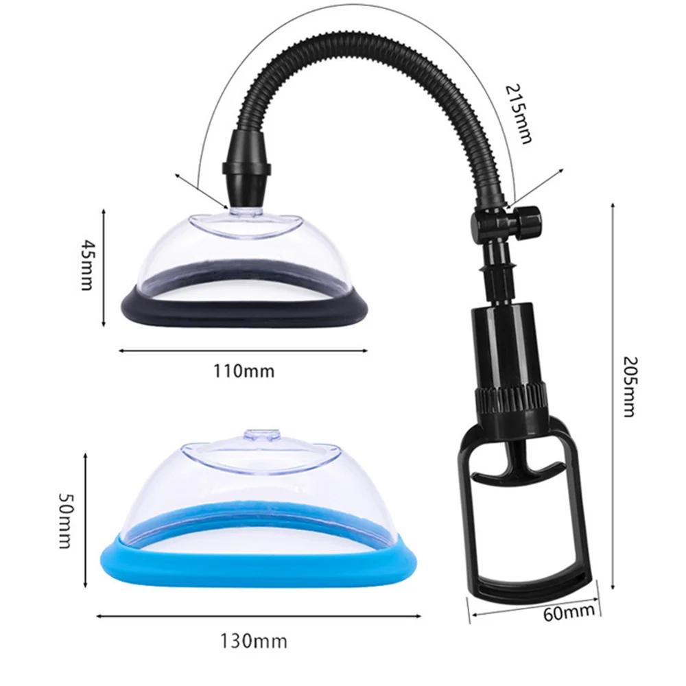 Ручная вакуумная помпа для киски, вагина, клитор, присоска, расширение, женская G-точка, увеличение, вакуумная помпа, насадка, вагинальный дилататор, секс-игрушки для женщин 18
