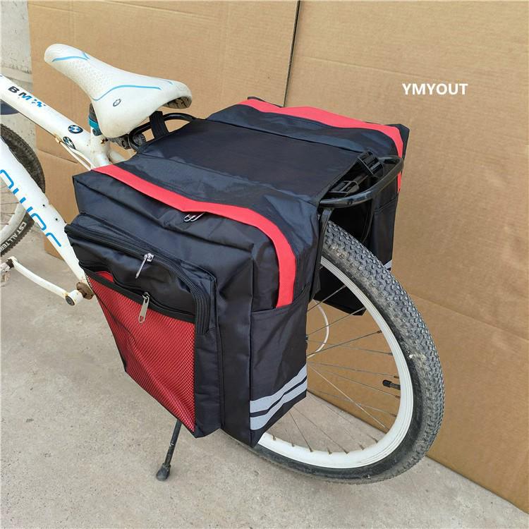 Велосумка и задняя сумка для самоката: Водонепроницаемый двусторонний органайзер для хранения снаряжения для задних багажников