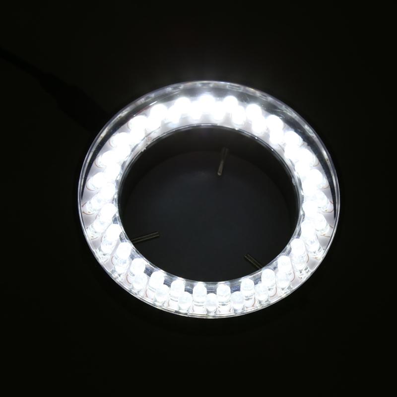 40 LED Ring Light Lamp for Illuminator Lighting Sourse Fiting for Industry Stereo Microscope Camera with Power Adapter