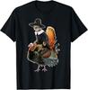 Thanksgiving Cat Pilgrim Costume Thanksgiving Turkey Gift Unisex T-Shirt
