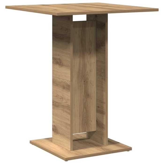 VidaXL Bistro Table Artisan Oak 60x60x75 Cm Engineered Wood 856023