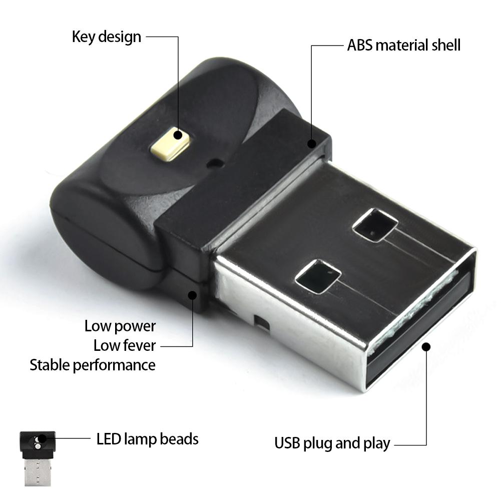 Автомобильный USB-светильник для салона автомобиля, атмосферное освещение, светодиодные сигнальные огни, украшения для автомобильной лампы для чтения
