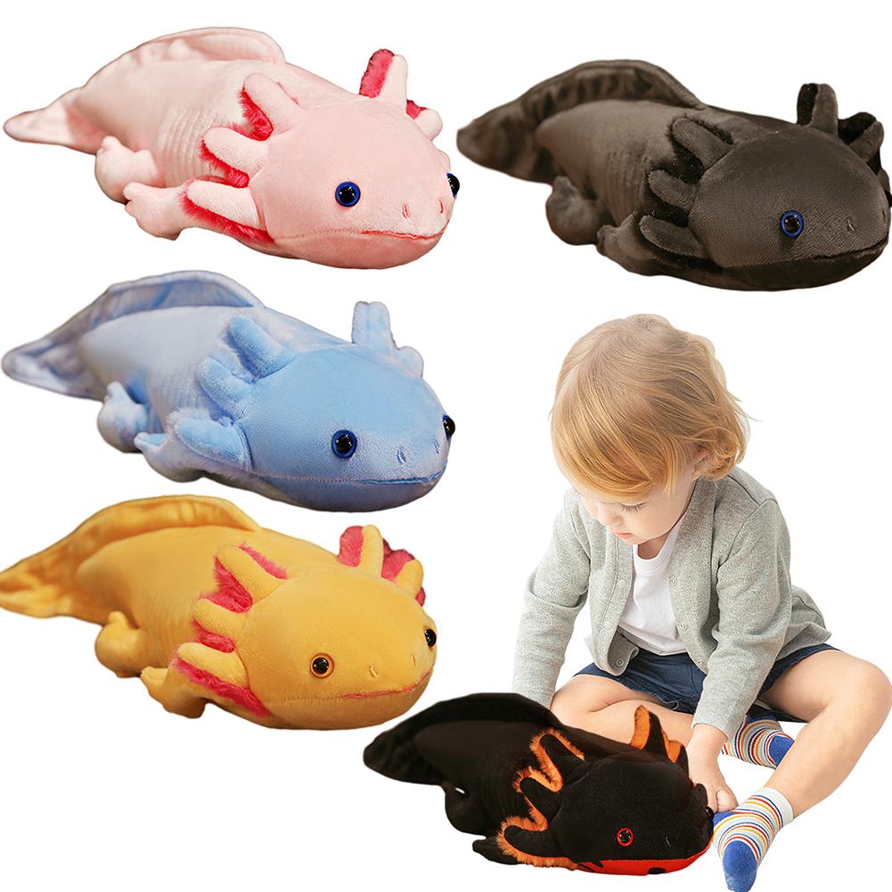 45cm Kawaii Mexicanum Axolotl Animal Dolls Soft Stuffed Plush Animal Toys Cute Axolotl Stuffed Plush Toy Long Pillow Cushion