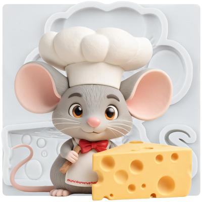Силиконовые формы для мышей, форма для сыра, форма для помадки, инструменты для украшения торта, топпер для кексов, форма для конфет, шоколада, гампасты