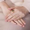 Buckle Women Finger Ring Gold   Ring  Beads Ring Women Open Ring Chinese Style Ring
