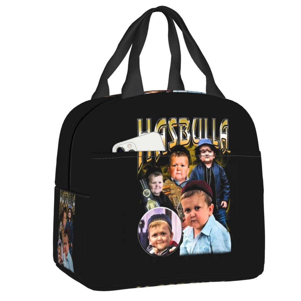 Custom Hasbulla Magomedov Portable Lunch Box Women Leakproof Thermal Cooler Food Insulated Lunch Bag Office Work