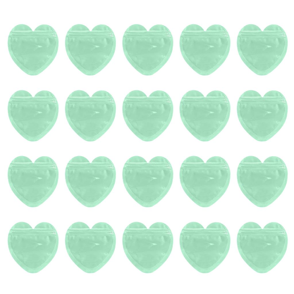 Stylish Heart Shaped Jewelry Self Sealing Bags Elegant Heart Shaped Jewelry Packaging Bags Handy Self Sealing Organizer