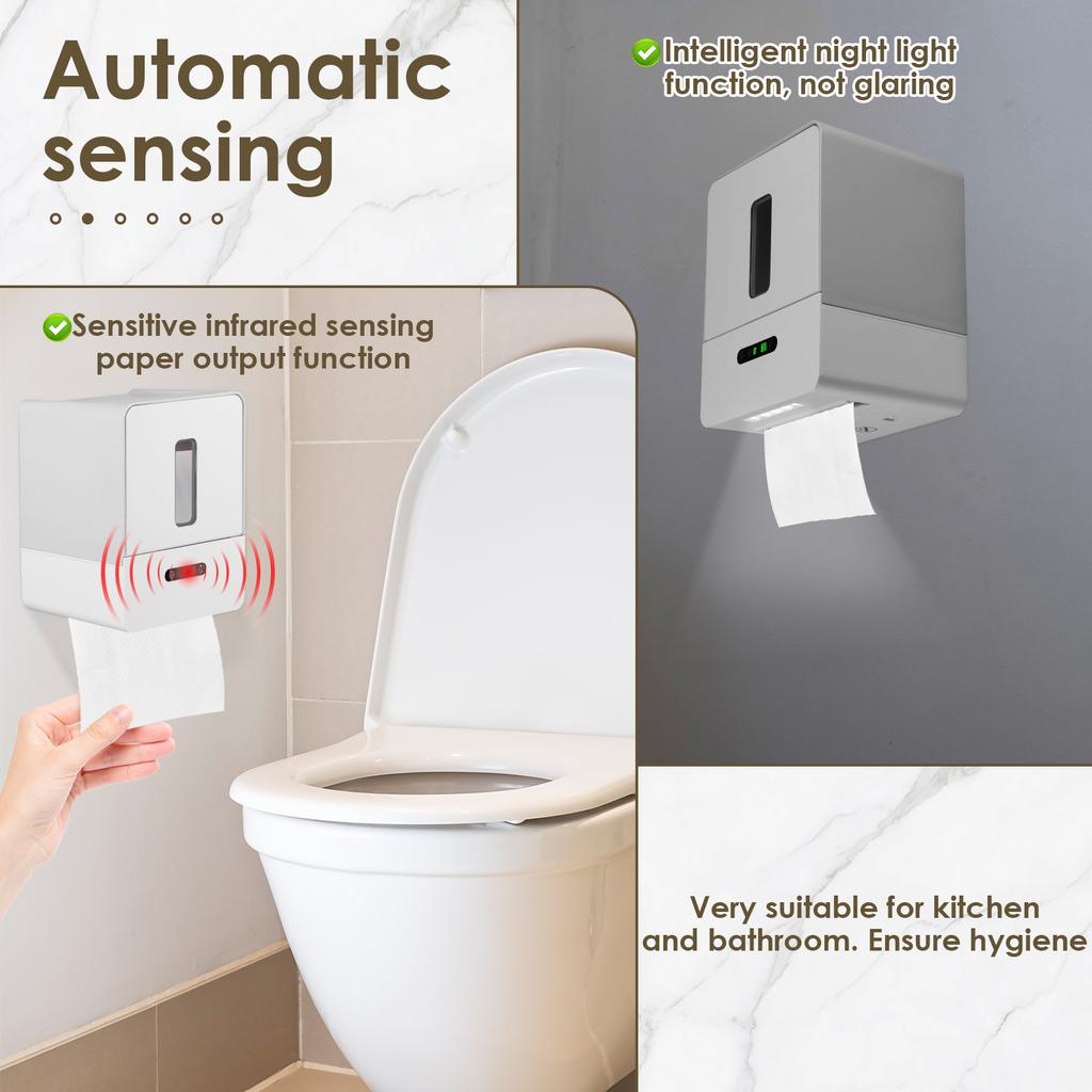 Новый индукционный держатель для туалетной бумаги ABS автоматический диспенсер для туалетной бумаги настенный умный индукционный держатель для салфеток аксессуары для ванной комнаты