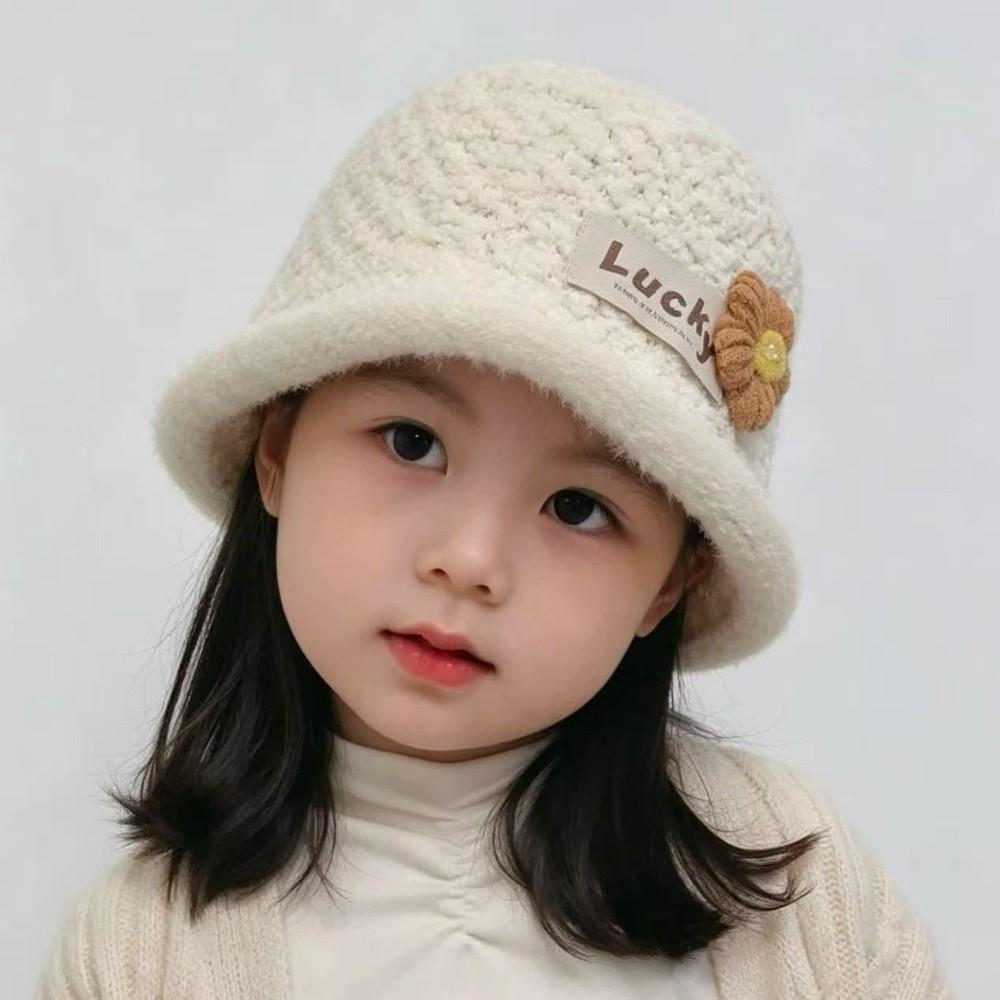 Thicken Baby Winter Hats Cute Flowers Crochet Fisherman Hat Fashion Newborn Cap Baby Children Kids