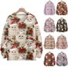 Christmas Sweatshirts For Women Knit Sweater Cute Shirt Fall Crewneck Pullover Tops