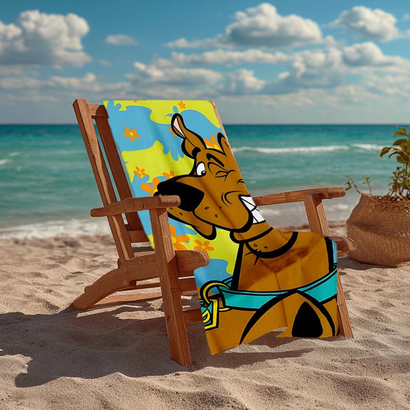 Ultra-Soft Beach Towel with Scooby-Doo Theme,Ideal for Pool - Camping, Diving - Perfect Travel Essential, Vibrant Beach Towel.
