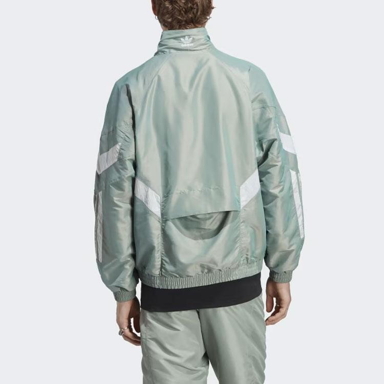 Adidas Originals Jackets Men's Light Green Stand Collar Moderate Other HR8579