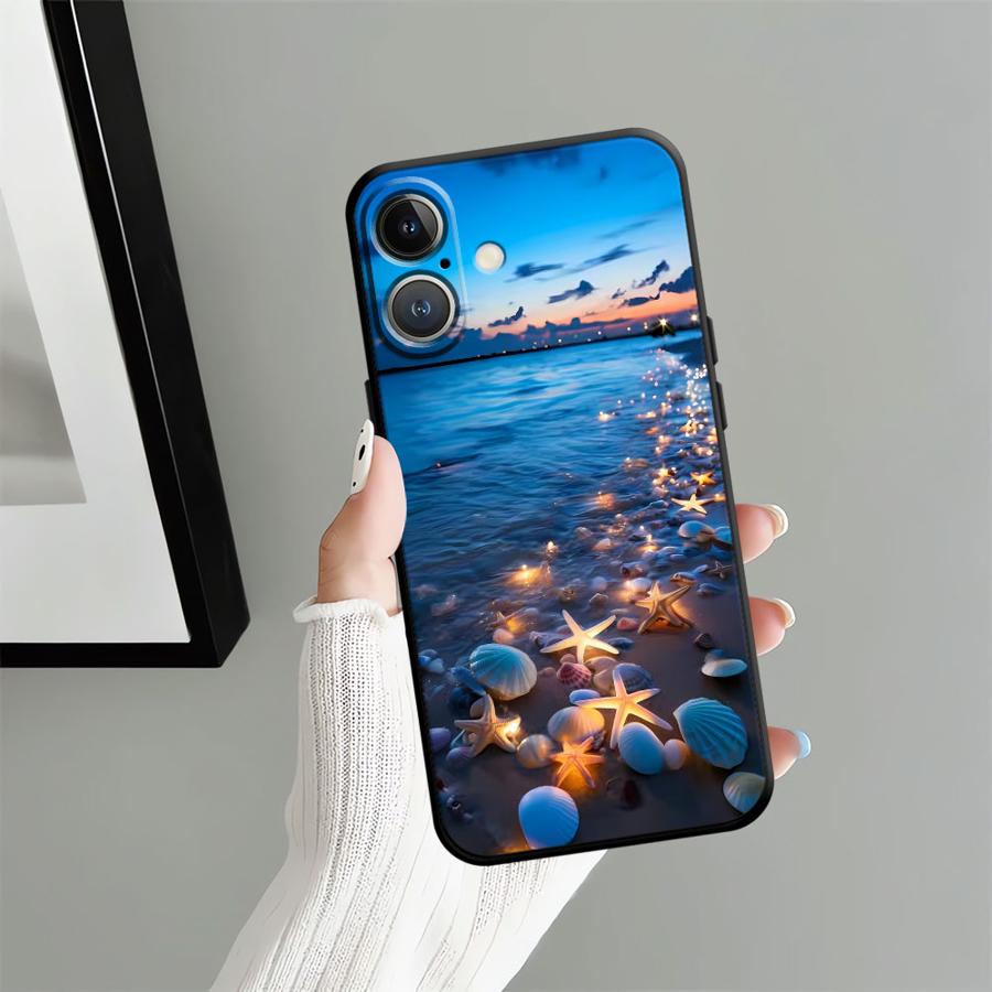 Чехол для телефона Apple iPhone 13 17 Pro Max 12 14 11 Air 16 15 Pro 7 8 XR XS MAX Funda Чехол для телефона с рисунком «Морской пейзаж»