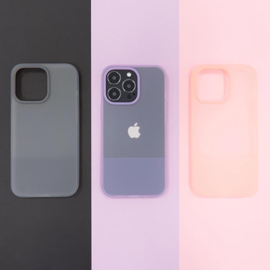 Kingxbar Plain Series Case Cover For Iphone 13 Pro Max Silicone Cover Purple