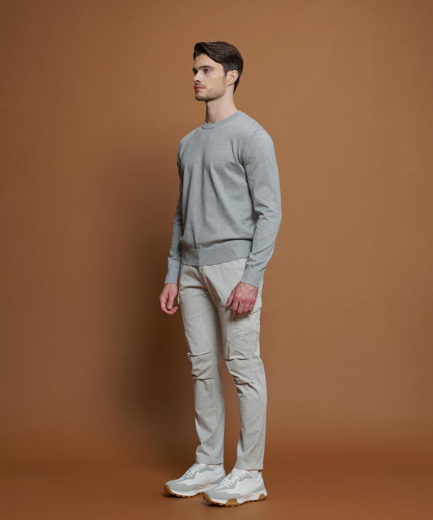 PANICALE Grey Drawstring Cargo Pants