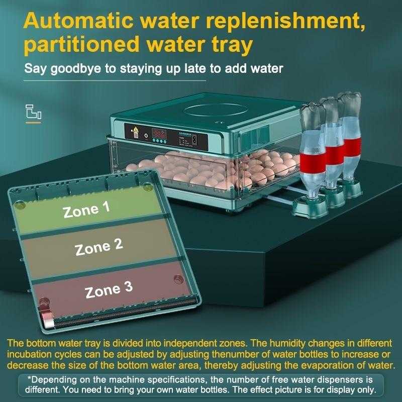 Автоматический инкубатор для яиц на 12/24/48/64/130 яиц Термостатическая машина для выведения цыплят Многофункциональный инкубатор для фермерских яиц