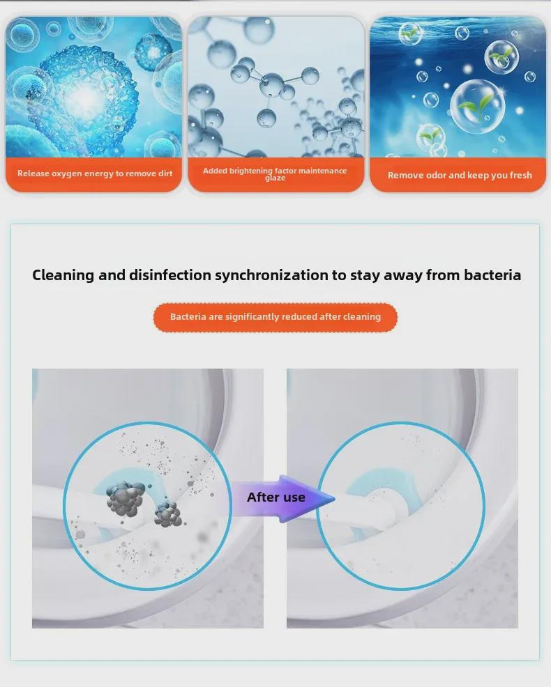 Wall-Mounted Disposable Toilet Brush Set for Comprehensive Cleaning
