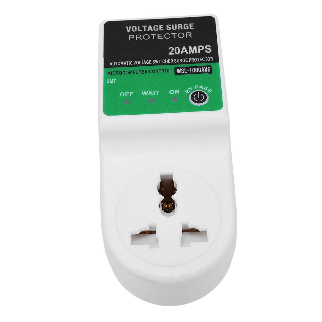 20A Voltage Protector Outlet Over Under Voltage Protective Device for Home Appliances 3 Prong Socket UK Plug