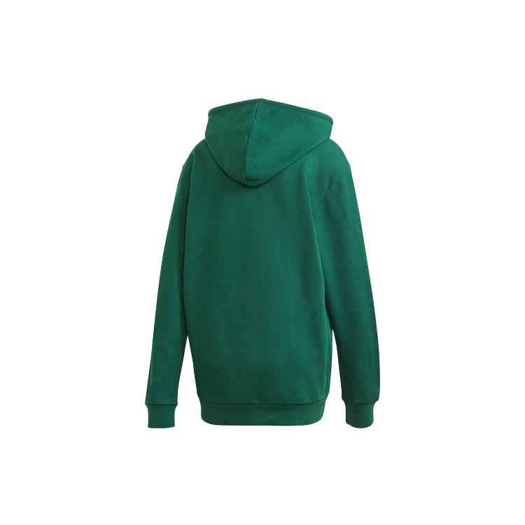 Adidas Мужская хлопковая толстовка с капюшоном Originals Trefoil, зеленая GD2569