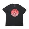 Jordan X PSG Сотрудничество Осень/Зима 24 M J Логотип Принт Уличный Повседневный Спортивный Круглый Вырез Короткий Рукав Футболка Унисекс Футболка Черный FV7728-045