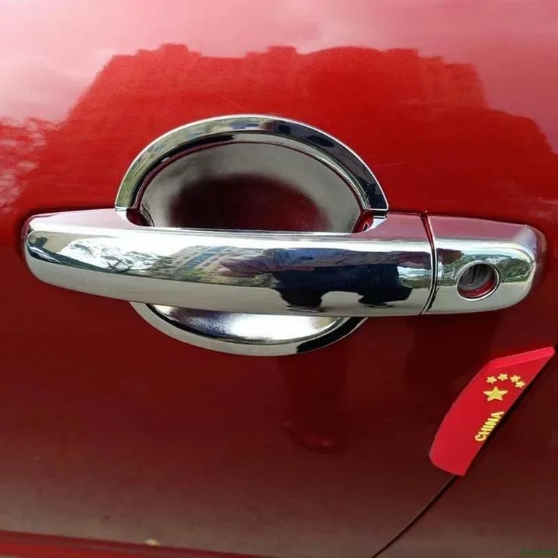 Car Decoration Door Handle Cover For Suzuki Swift 2005-2017 Glossy Black Carbon Fiber Car Trim Sticker Styling Accessories