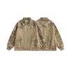 Unisex Vintage Workwear Jacket Cotton Oversized Loose Fit Collar Zipper Outerwear Streetwear