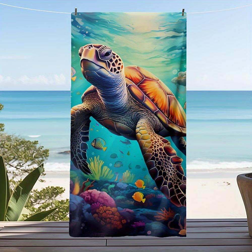 The New Microfiber Turtle Beach Towel Is Popular, And The Water-Absorbing Quick-Drying Bath Towel Does Not Stick To Sand.