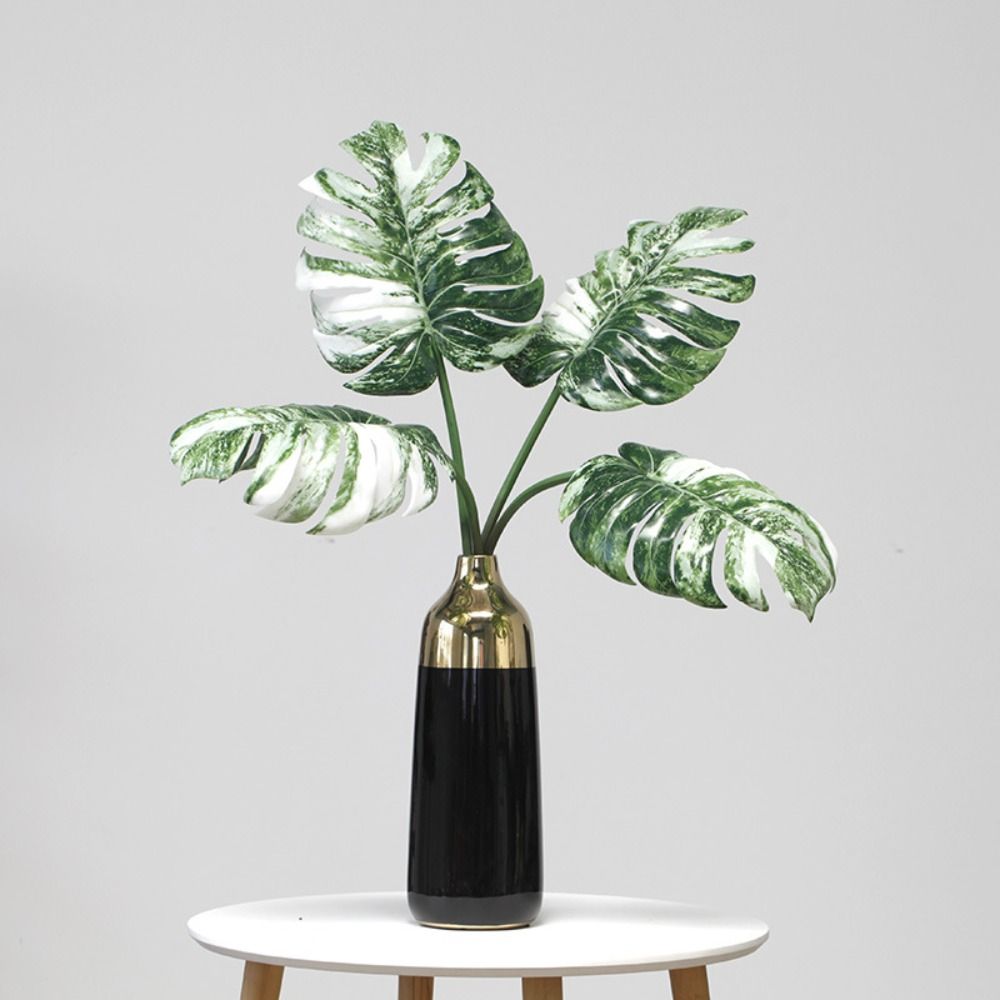 Fern Plant Artificial Tropical Palm Branches Tropical Plants Fake Palm Leaves Desktop Decoration