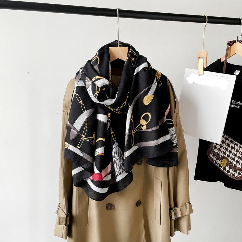 185 * 85 см летний женский новый средний и длинный шарф шаль дышащий солнцезащитный модный универсальный премиум шелковый шарф