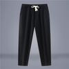 Men's Summer Slim Cotton and Linen Pants Loose Straight Leg Casual Pants