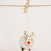 Felt Deer Wooden Deer Ornaments Wooden Elk Elk Hanging Pendant Christmas Tree Ornaments  New Year
