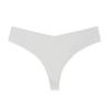 Women's V-Shaped Thong: Ice Silk with Cotton Crotch, Sexy One-Piece T-Back, European & American Style, Plus Size Available.