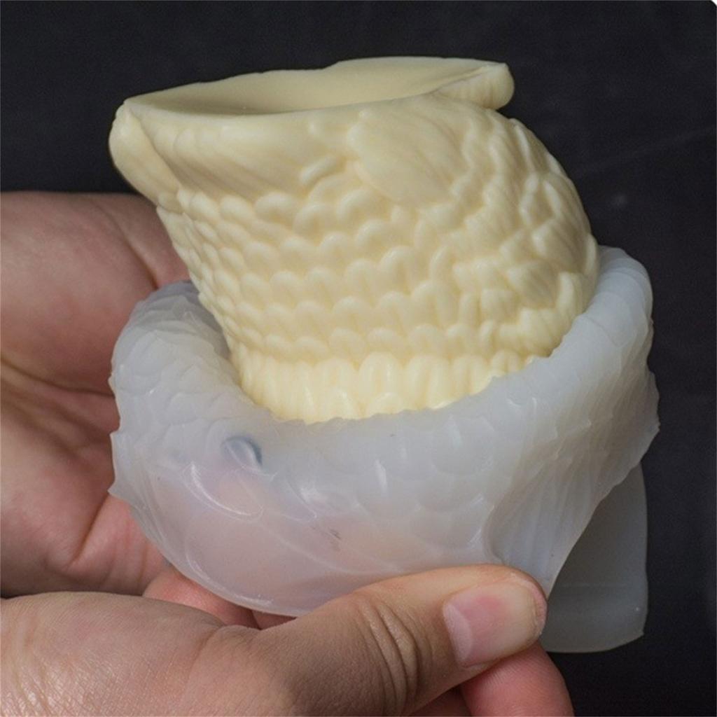 3D Силиконовые формы для свечей в форме совы, Силиконовые формы для свечей в виде статуэтки животного, Инструмент для изготовления свечей для рукоделия