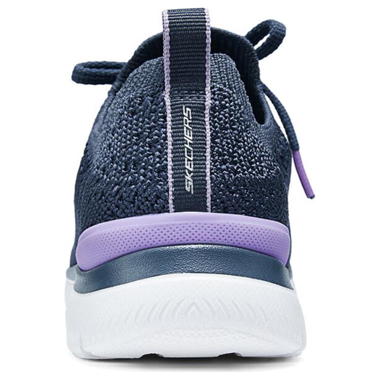 Skechers Summits - Предварительный просмотр Удобные Легкие Прочные Дышащие Низкие Повседневные Кроссовки Женские Кроссовки Синий 150122-NVLV
