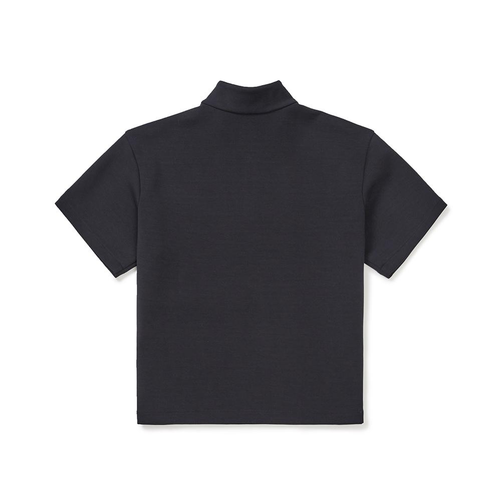 [Snowpeak] Silky Women's Half-Zip Short-Sleeve T-shirt Dark Navy (S25MWFZT05)