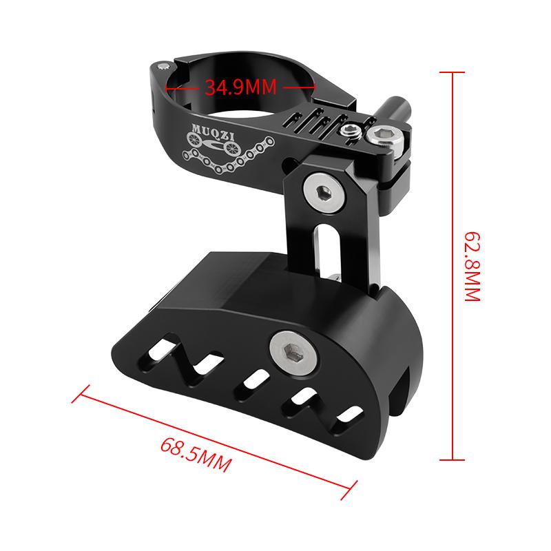 MUQZI Bicycle Chain Guide Single Crankset 28.6 31.8 34.9mm Clamp Mount Direct Type Adjustable for MTB Fixed Mountain Gravel 1X