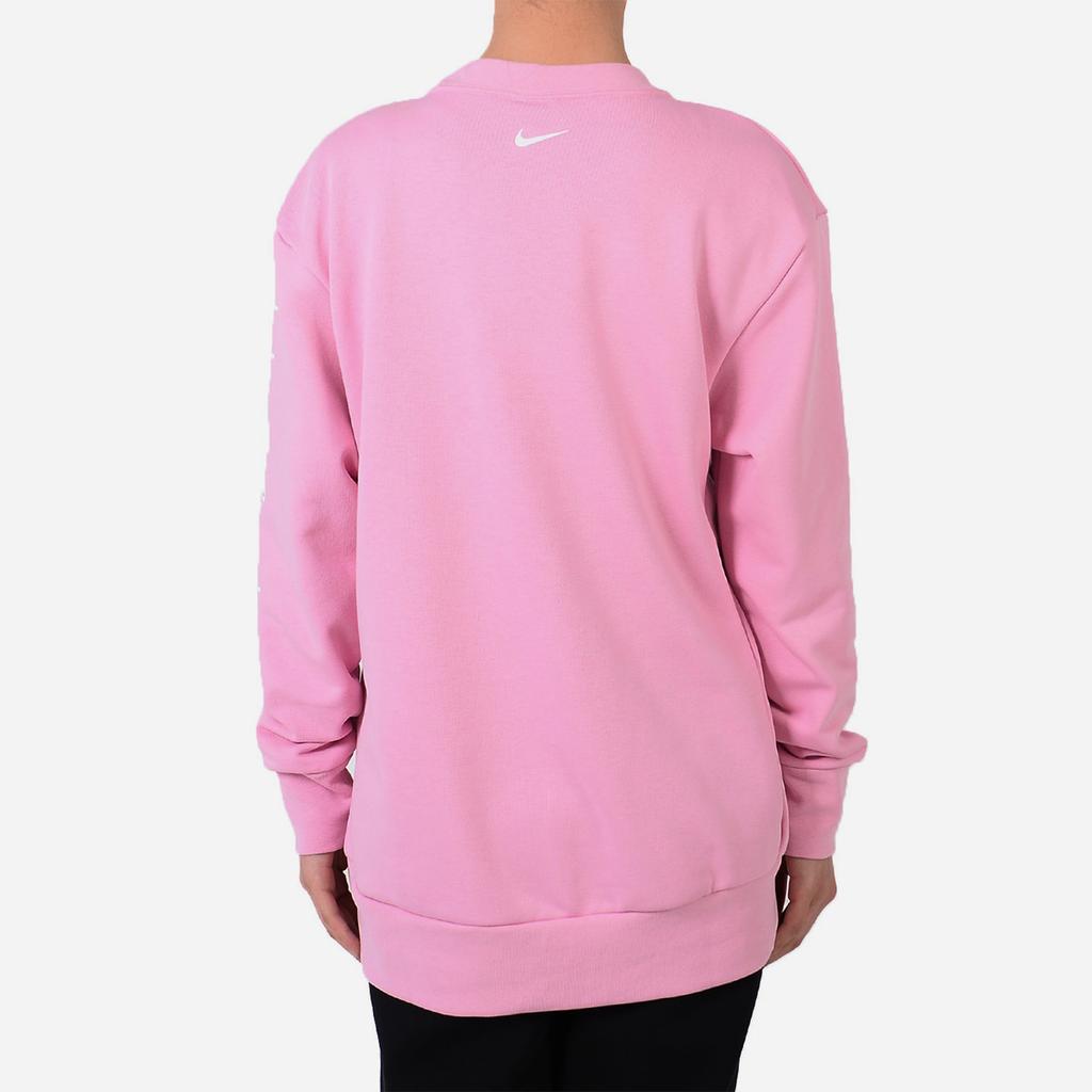 Nike Спортивная толстовка Crew Grx Letter Print с круглым вырезом, женская толстовка розового цвета AT0600-668