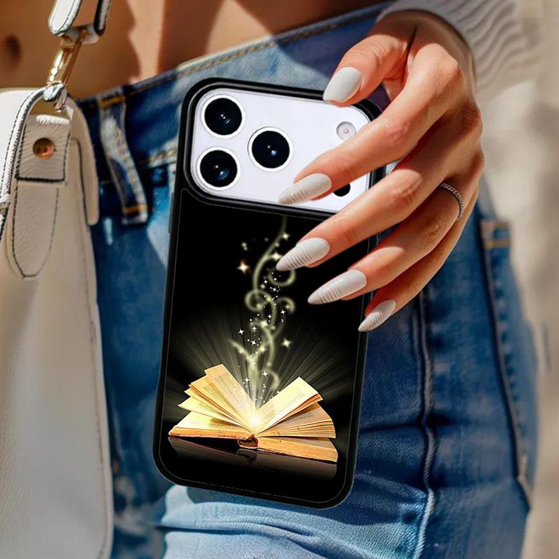 Книга Магический Чехол Для Телефона Для iPhone 17 Air 14 15 13 12 Max Чехол Для Apple 14 15 16 16e 11 Pro Max Plus Coque